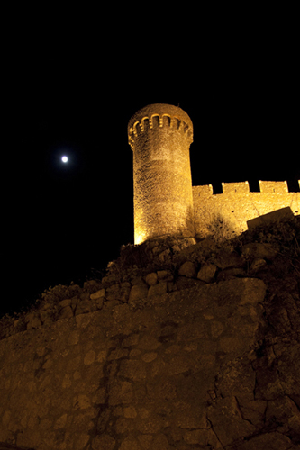Castle at night